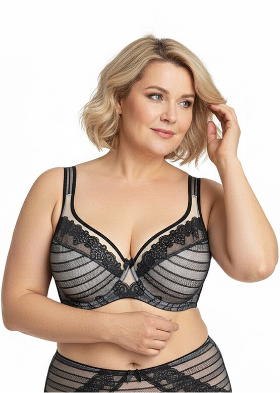 1081 Полууплотненный бюстгальтер на косточках Nana Черный