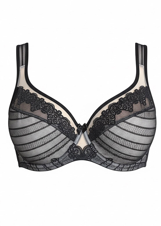 1081 Полууплотненный бюстгальтер на косточках Nana Черный