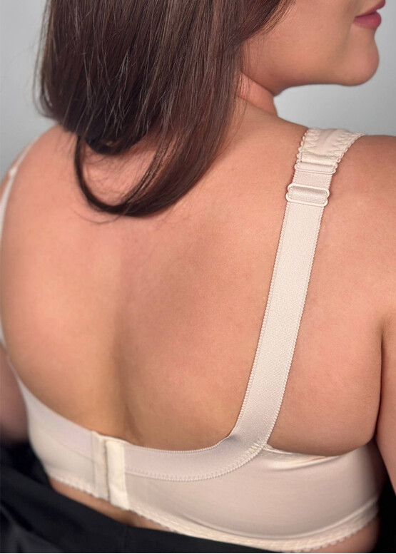 H11578 Бюстгальтер без косточек с широкими бретелями Nana Серебристый пион