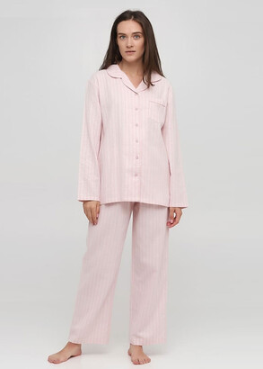 04-001 Жіноча байкова піжама: сорочка і довгі штани Naviale Лотос