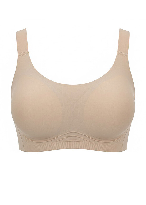 950-000 Бесшовный бюстгальтер без каркасов со съёмными чашечками Orhideja Бежевый