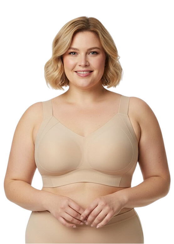 953-000 Бесшовный бюстгальтер-минимайзер без каркасов Orhideja Бежевый