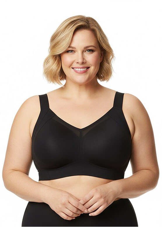 953-000 Бесшовный бюстгальтер-минимайзер без каркасов Orhideja Черный