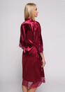 1211 Женский шелковый халат большого размера Serenade Бордовый