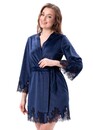 1930 Жіночий велюровий халат Shato Темно-синій