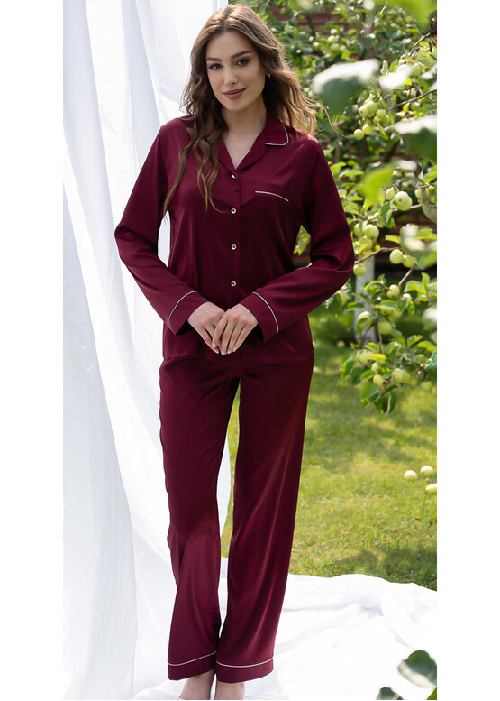 2303 Женская пижама из шелка Shato Бордо 2303 Женская пижама из шелка Shato Бордо