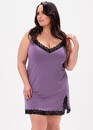 2307 Жіноча нічна сорочка на бретелях з віскози Shato Лаванда