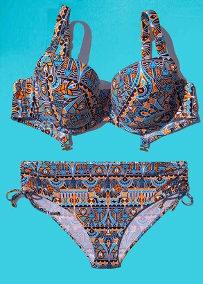 254 Жіночий купальник-бікіні з ущільненою чашкою Multicolor Shato Кольоровий