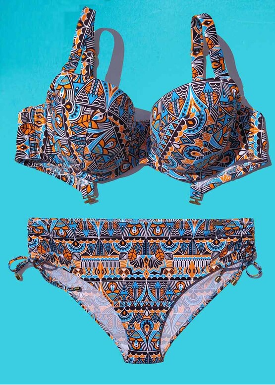 254 Жіночий купальник-бікіні з ущільненою чашкою Multicolor Shato Кольоровий