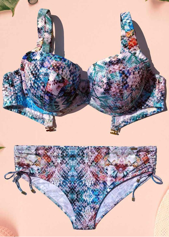 256 Жіночий купальник-бікіні з ущільненою чашкою Multicolor Shato Кольоровий