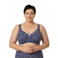 1121 Бюстгальтер из хлопка большого размера Klara VALMIR.A Синий с молоком 1121 Бюстгальтер из хлопка большого размера Klara VALMIR.A Синий с молоком