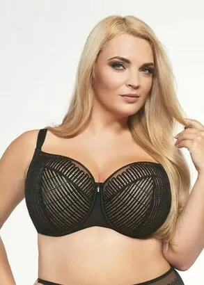 1237 Бюстгальтер великих розмірів з м'якою чашкою Celine Kris Line Чорний