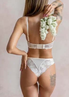 1287/3 Стрінги-шорти великого розміру Luxury Kris Line Лососевий