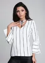K-06 Декоративная бретель с воротником Lady Boss collet Julimex Белый