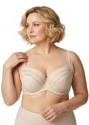 153440 Бюстгальтер з напівущільненою чашкою на кісточках Nana Сріблястий півонія