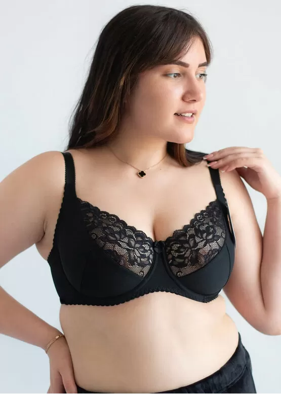 H102940 Бюстгальтер з м'якою чашкою на кісточках Nana Чорний