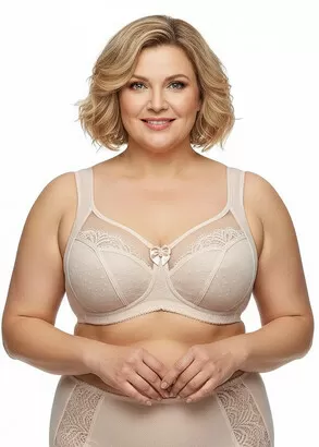 195-187 Бюстгальтер без каркасів з бічною підтримкою Orhideja Бежевий