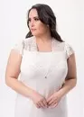 2340 Жіноча нічна сорочка з віскози Shato Екрю